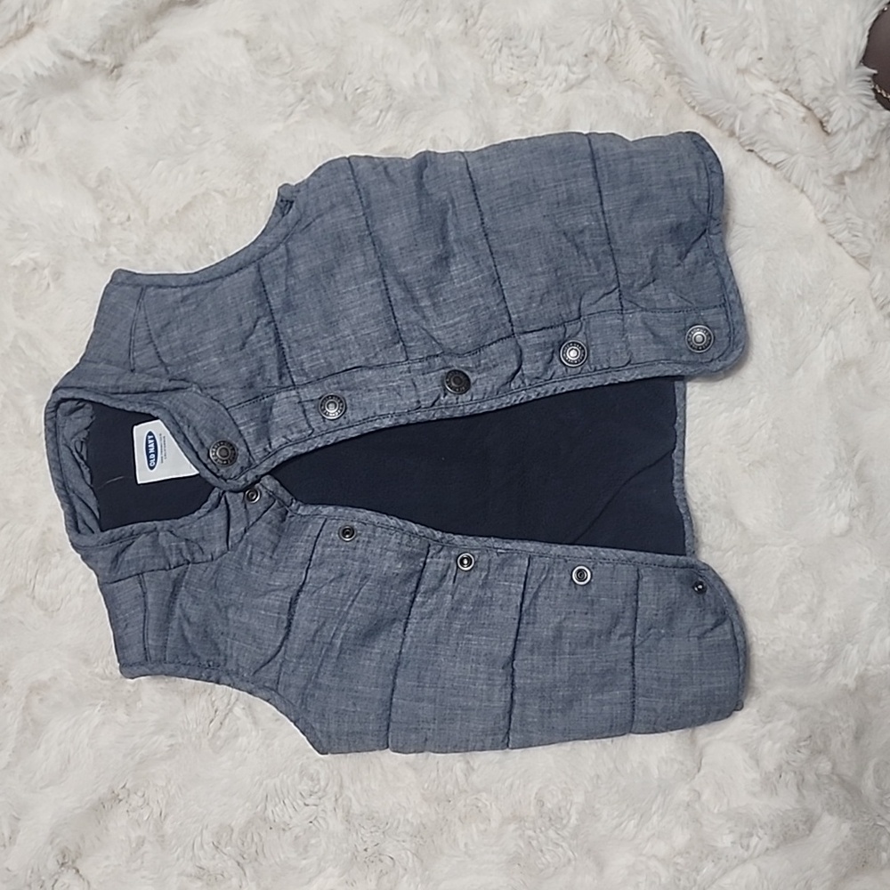 Size 3T Blue Denim Vest